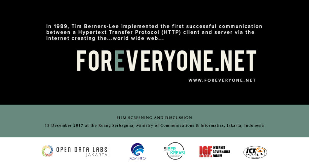 “ForEveryone”: A Movie Screening & Discussion on the History and Future of the World Wide Web